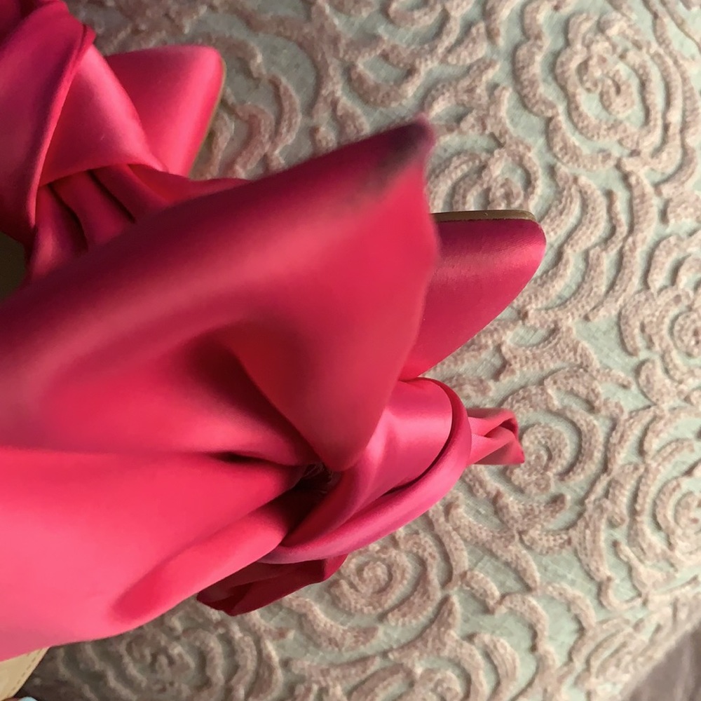 Pink big bow heels - Picture 6 of 8
